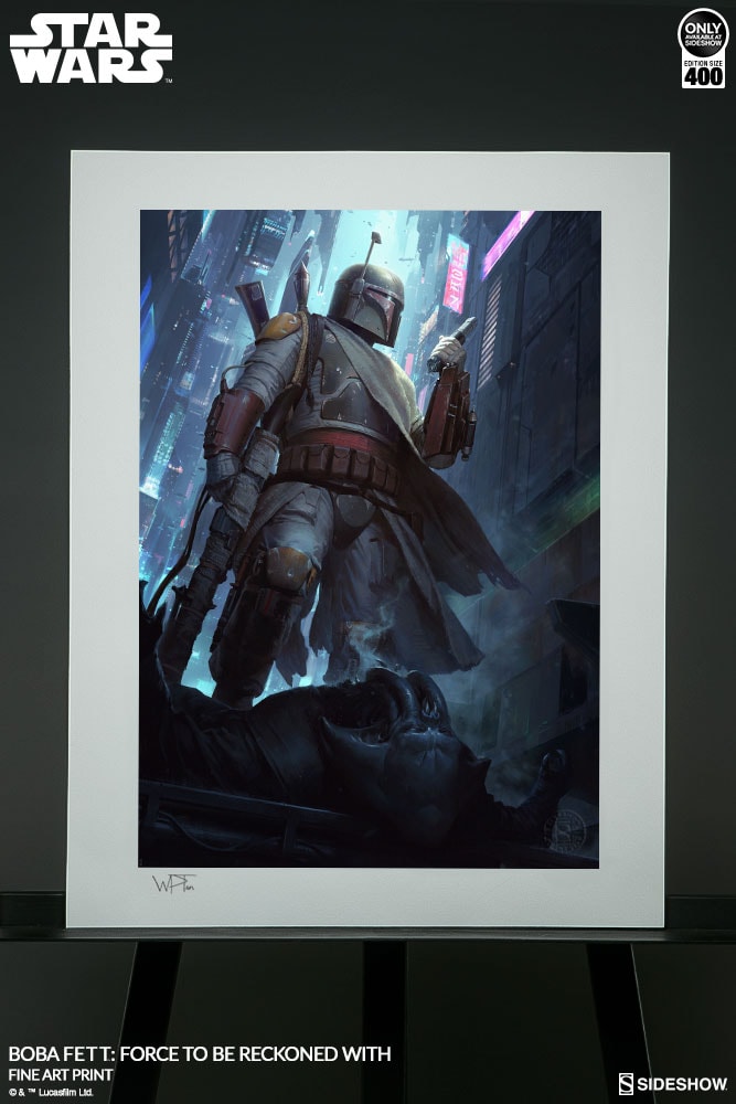 Star Wars Boba Fett Force to Be Reckoned With Art Print  Exclusive Edition View 14