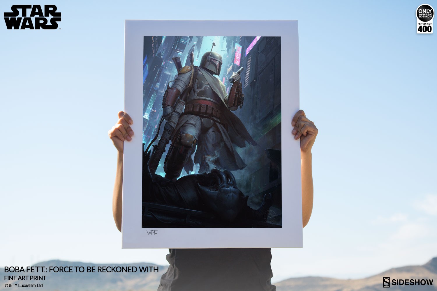 Star Wars Boba Fett Force to Be Reckoned With Art Print  Exclusive Edition View 15
