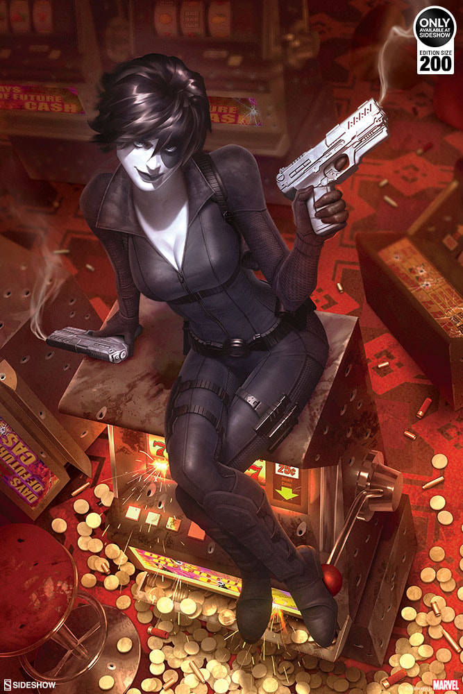 Marvel Domino Luck Be a Lady Art Print  Exclusive Edition View 11