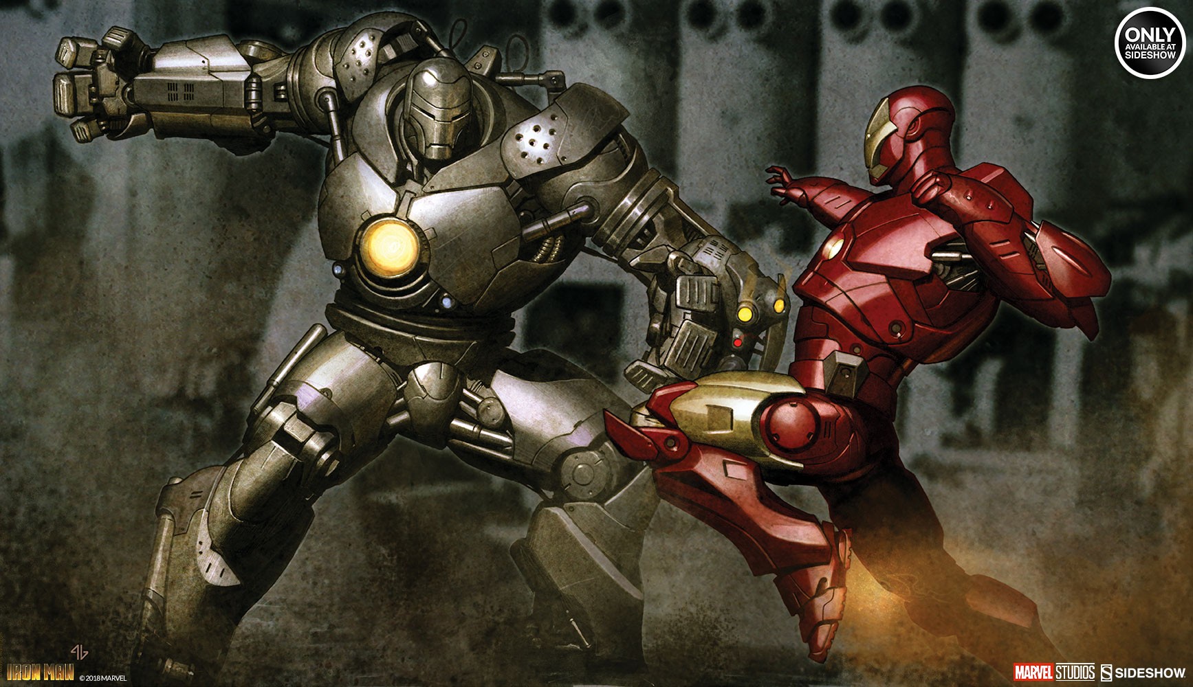Marvel Iron Man vs Iron Monger Art Print  Exclusive Edition View 12