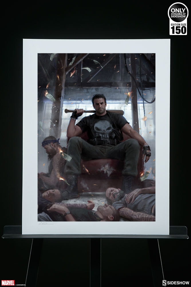 Marvel Punisher on Throne Art Print  Exclusive Edition View 14
