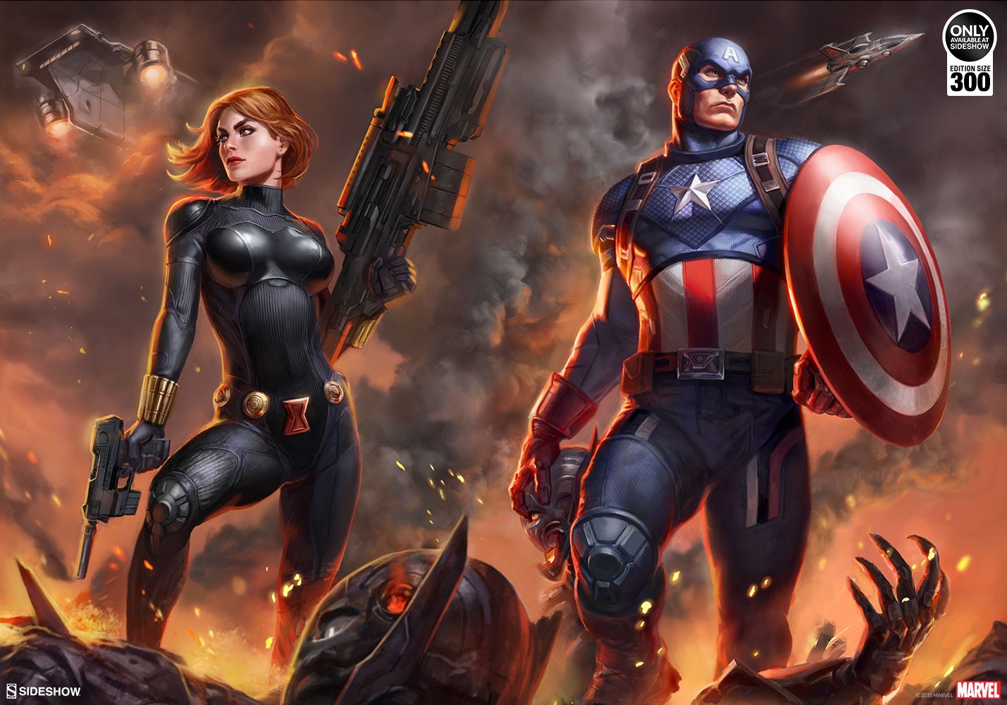 Captain America and Black Widow Exclusive Edition View 10