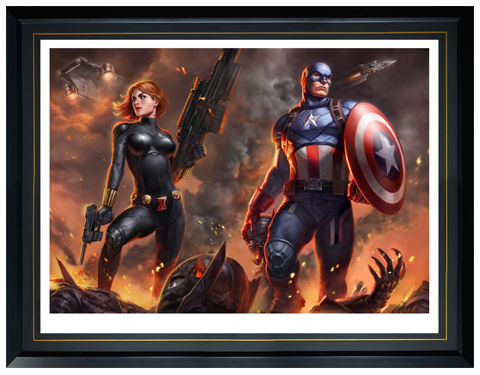 Captain America and Black Widow Exclusive Edition View 16