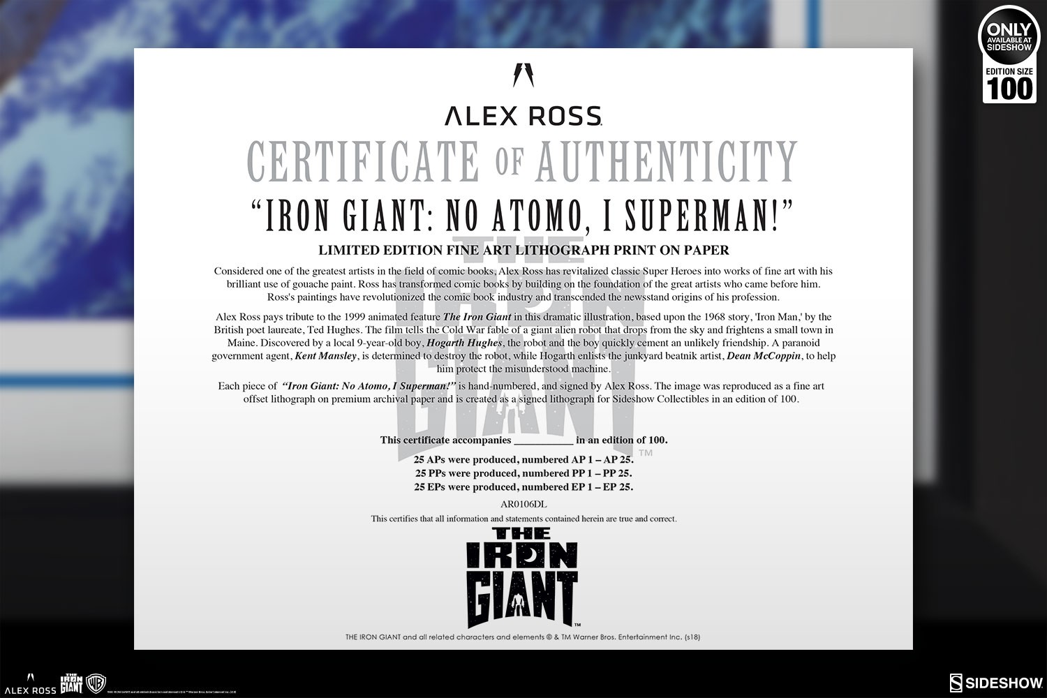 The Iron Giant Iron Giant No Atomo I Superman Art Print  Exclusive Edition View 6