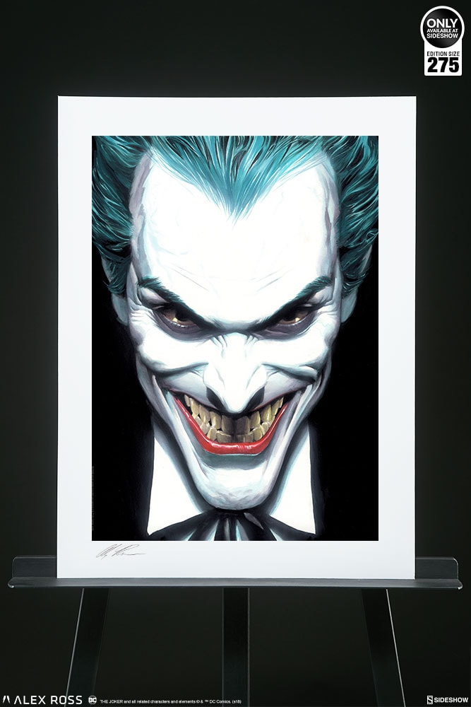 DC Comics The Joker Portraits of Villainy Art Print  Exclusive Edition View 7