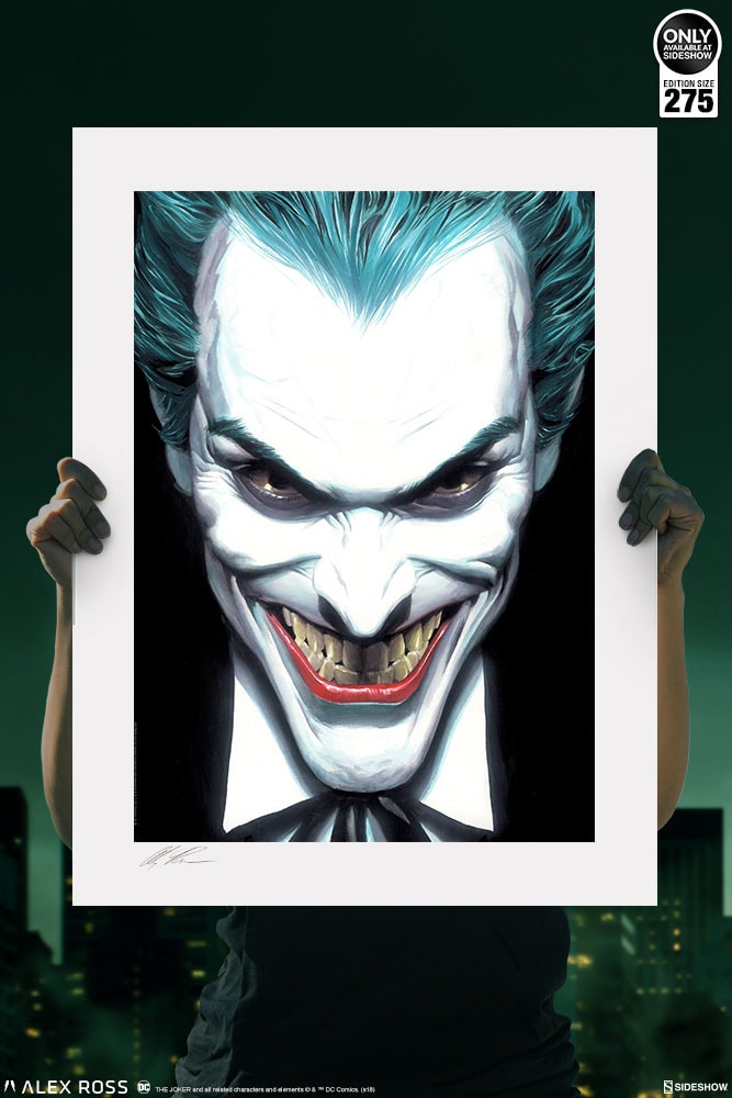 DC Comics The Joker Portraits of Villainy Art Print  Exclusive Edition View 8