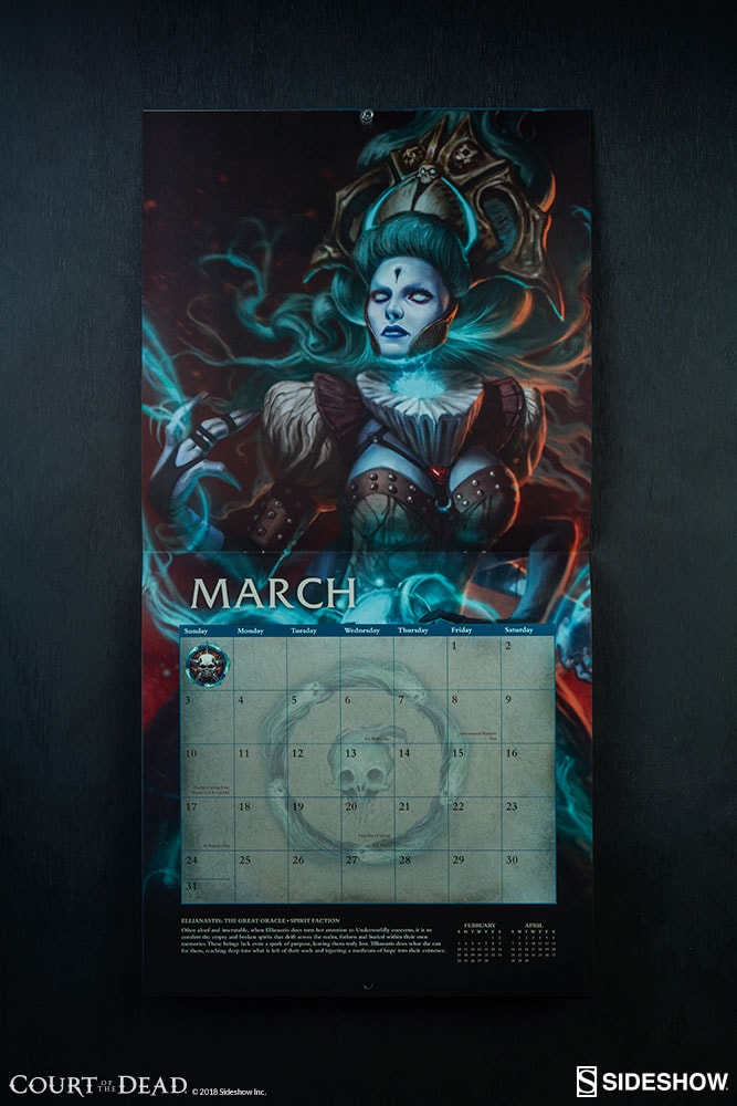 Court of the Dead Court of the Dead 2019 Deluxe Wall Calendar Miscellaneous Collectibles  (Prototype Shown) View 4