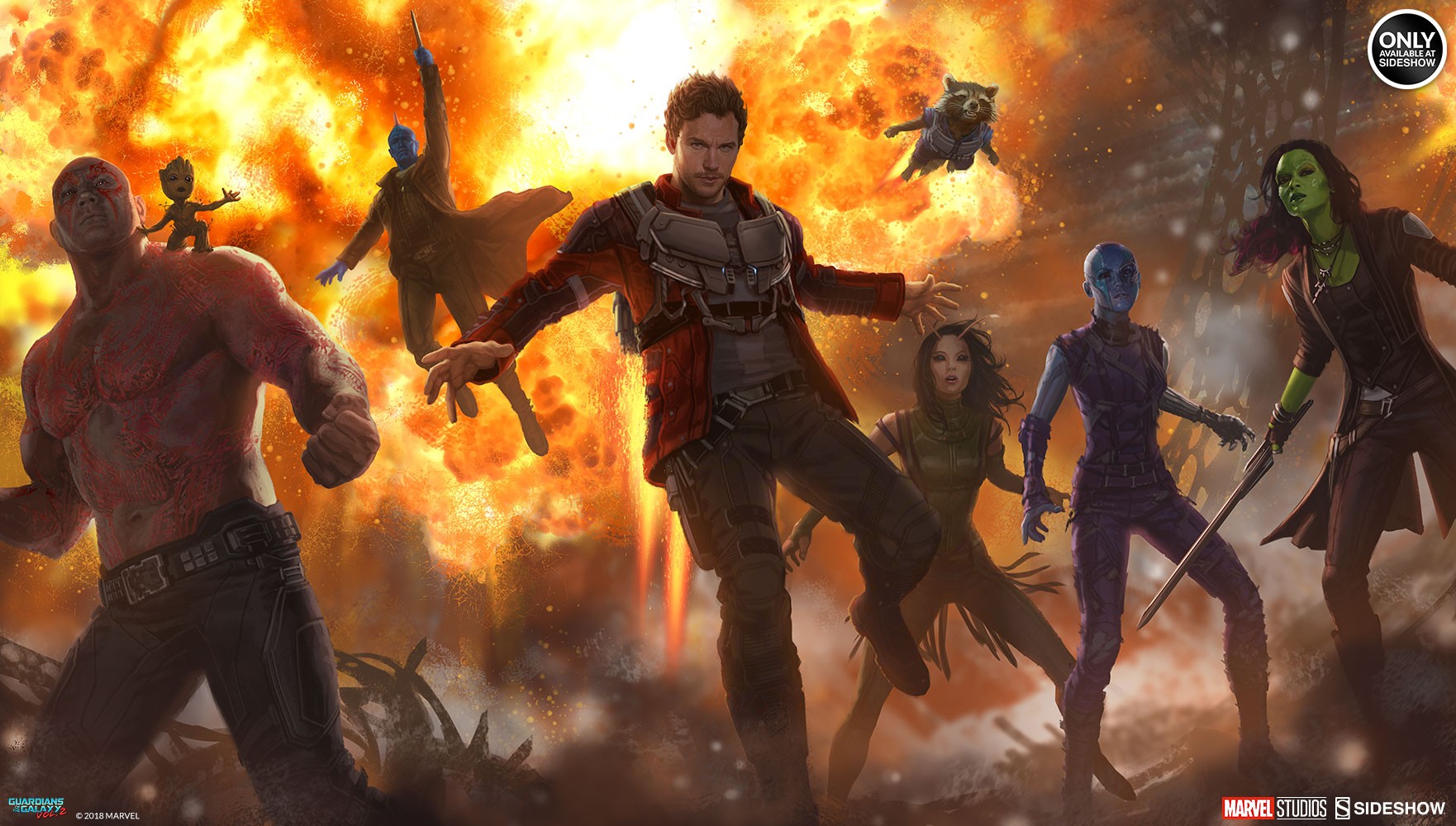 Marvel Guardians of the Galaxy Vol 2 Art Print by Sideshow