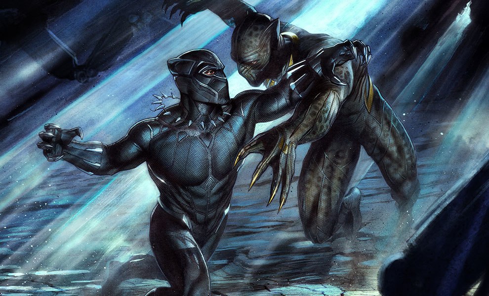Marvel Black Panther vs Erik Killmonger Art Print  View 1