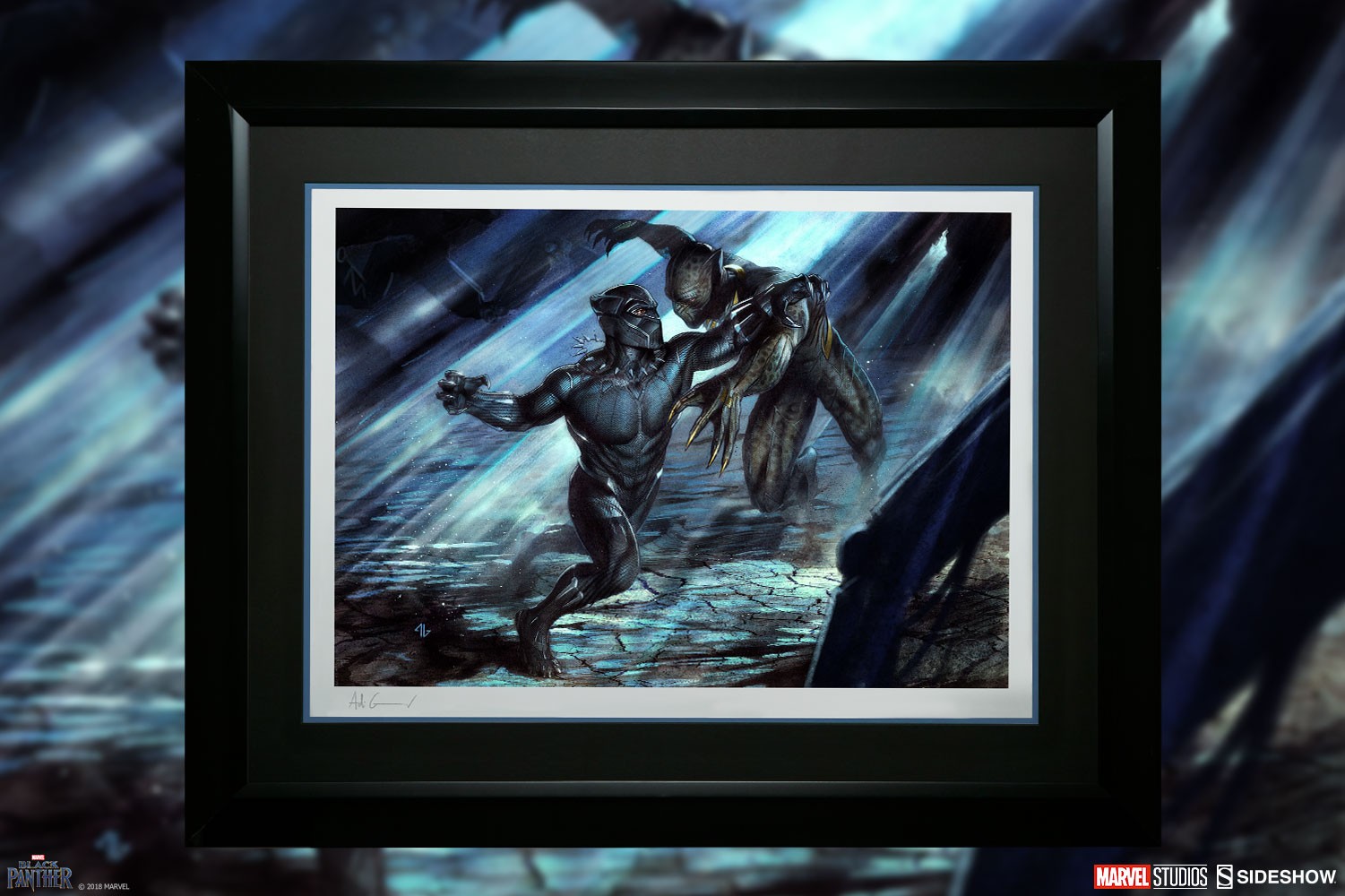 Marvel Black Panther vs Erik Killmonger Art Print  View 10