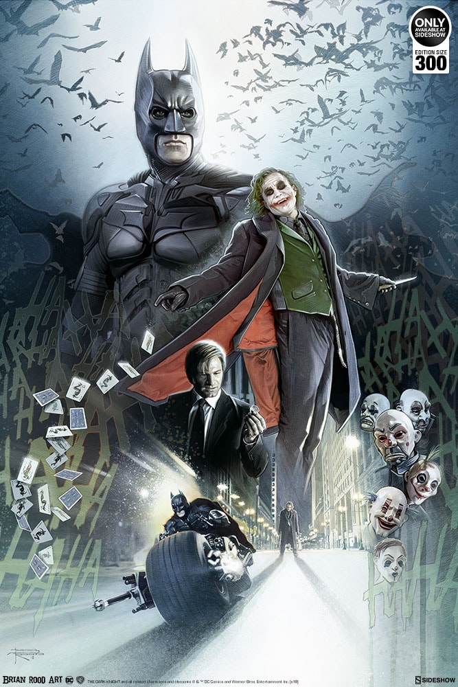 DC Comics Batman The Dark Knight Art Print by Brian Rood | Sideshow  Collectibles