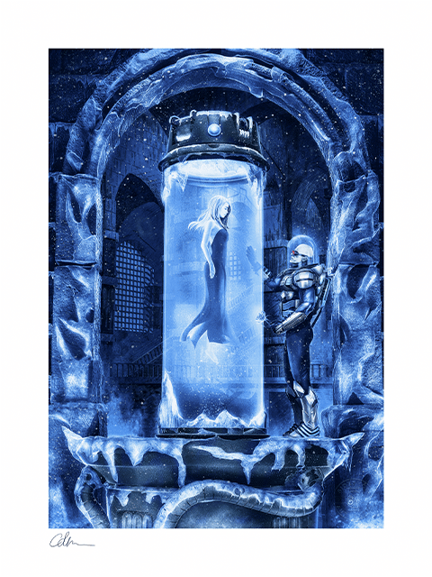 Mr. Freeze: Heart of Ice Glow in the Dark Art Print by Chris