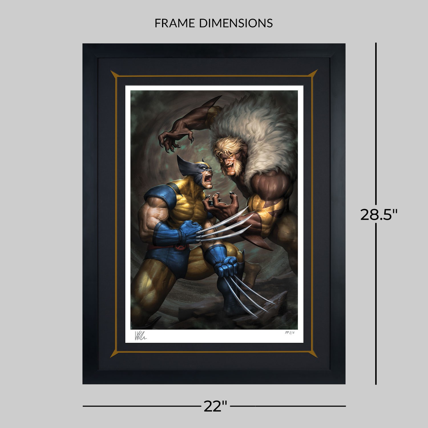 Marvel Wolverine vs Sabretooth Art Print  Exclusive Edition View 2