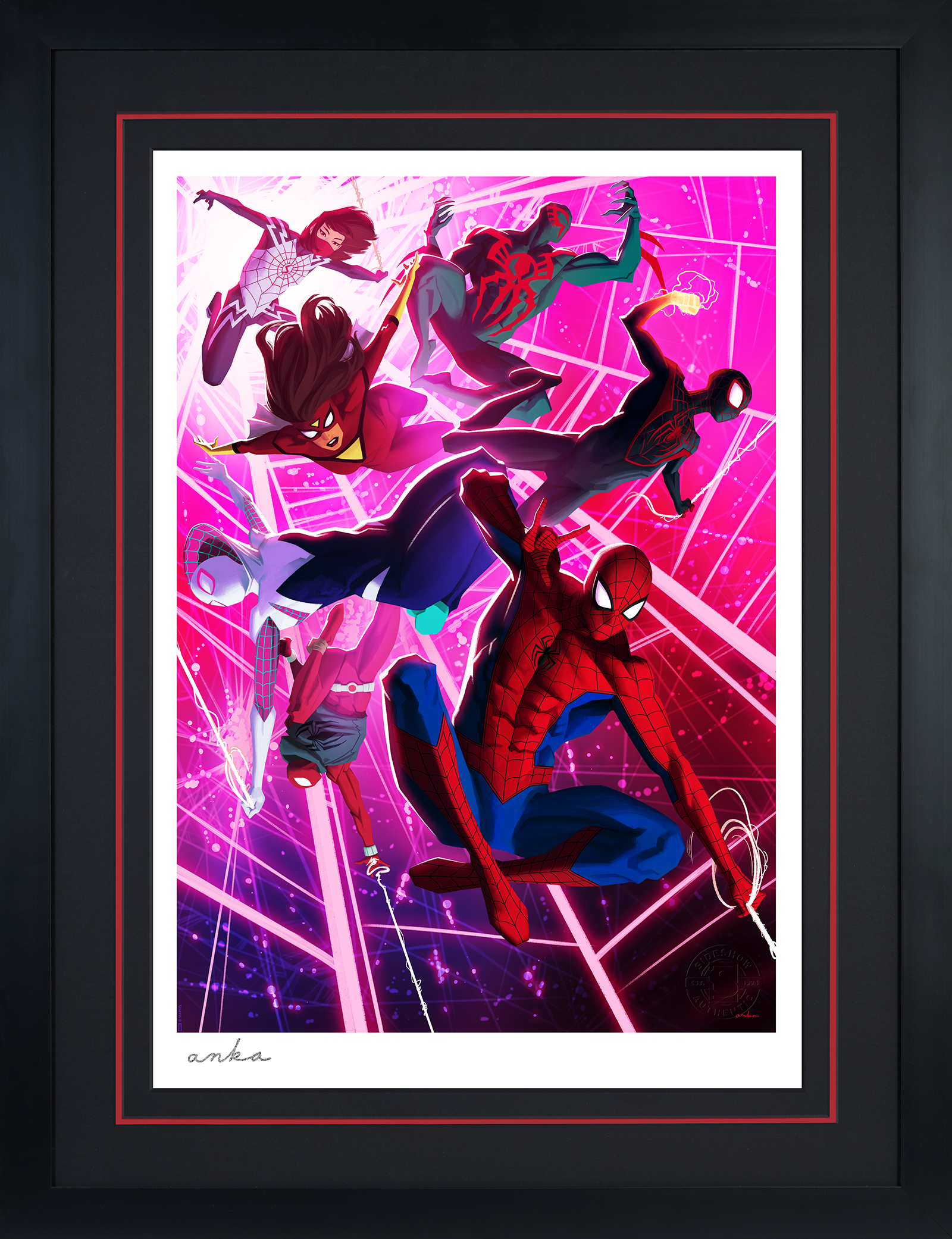 Marvel Heroes of the Spider-Verse Art Print  Exclusive Edition View 2