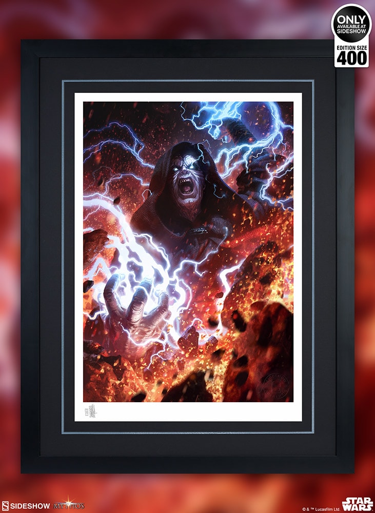 Star Wars Darth Sidious: Unlimited Power Art Print  Exclusive Edition View 2