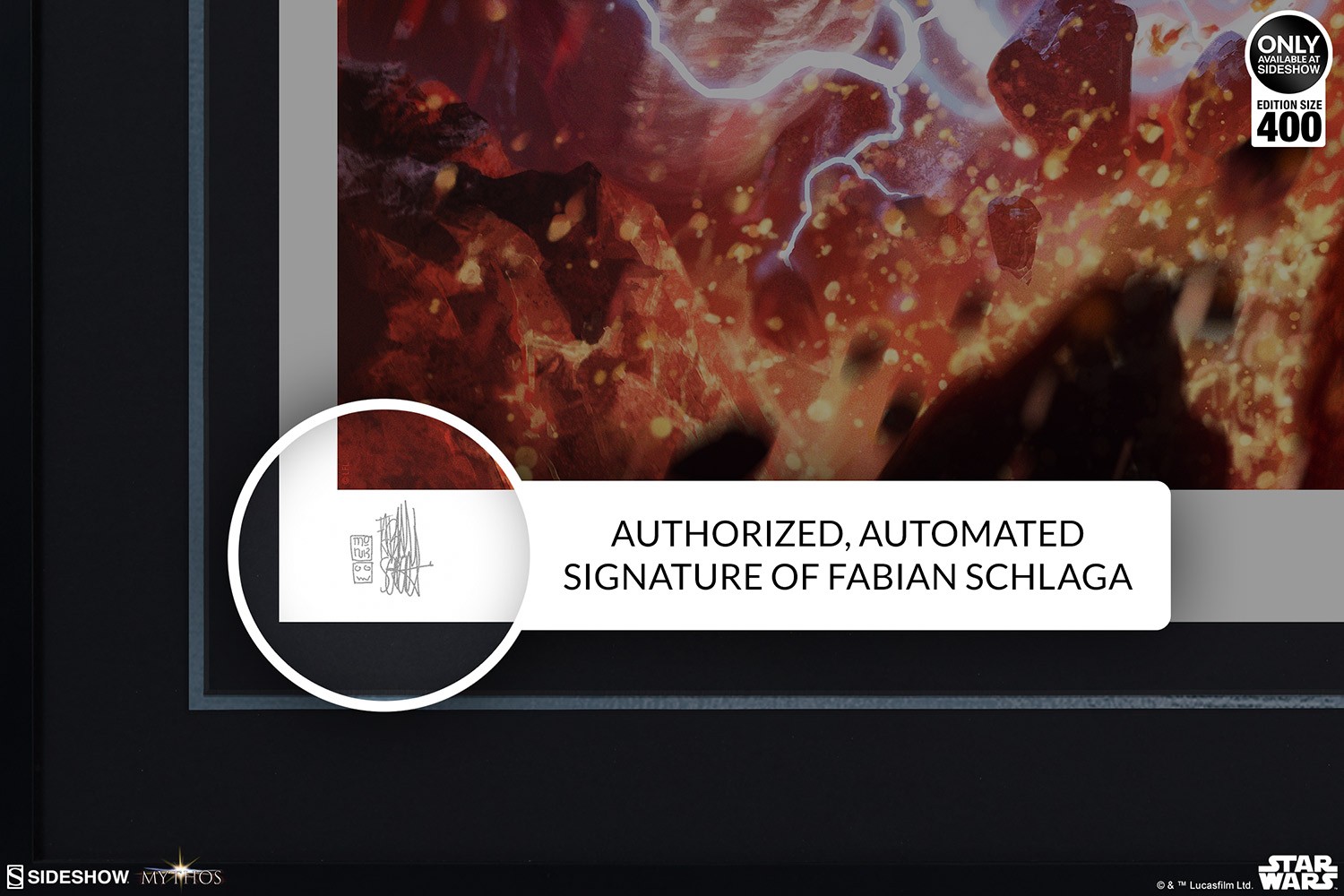 Star Wars Darth Sidious: Unlimited Power Art Print  Exclusive Edition View 6