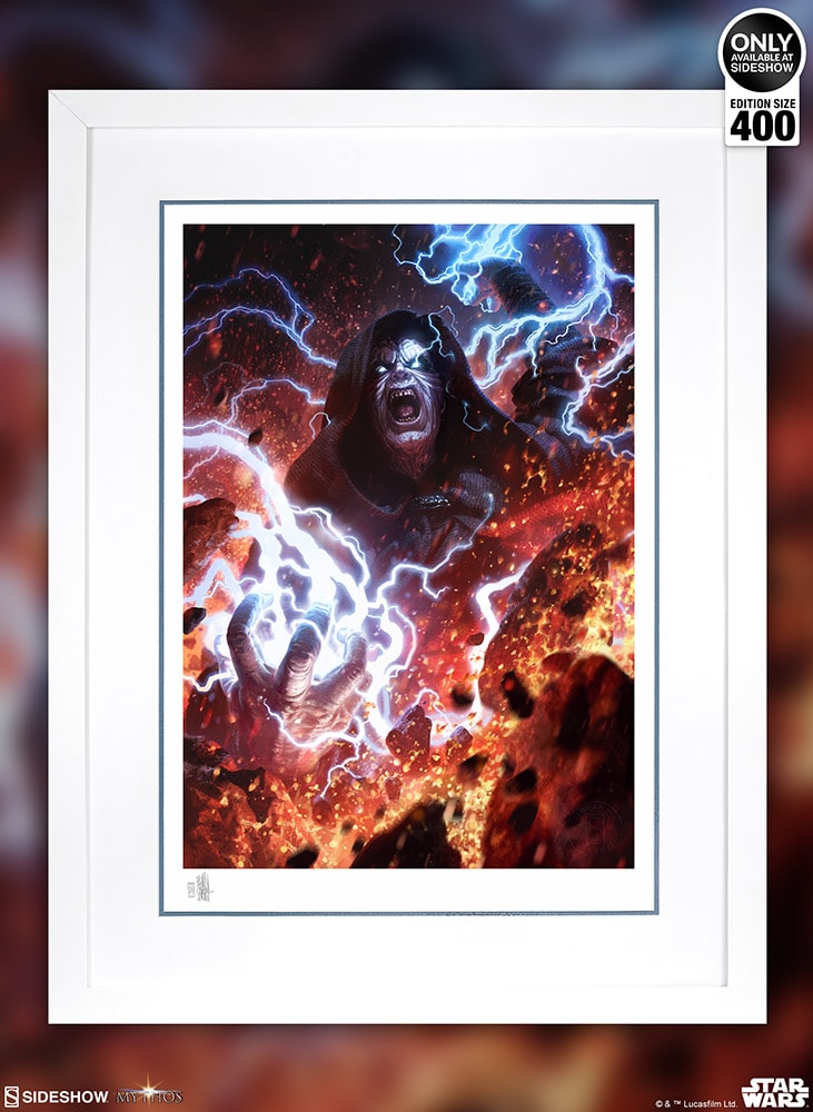 Star Wars Darth Sidious: Unlimited Power Art Print  Exclusive Edition View 2