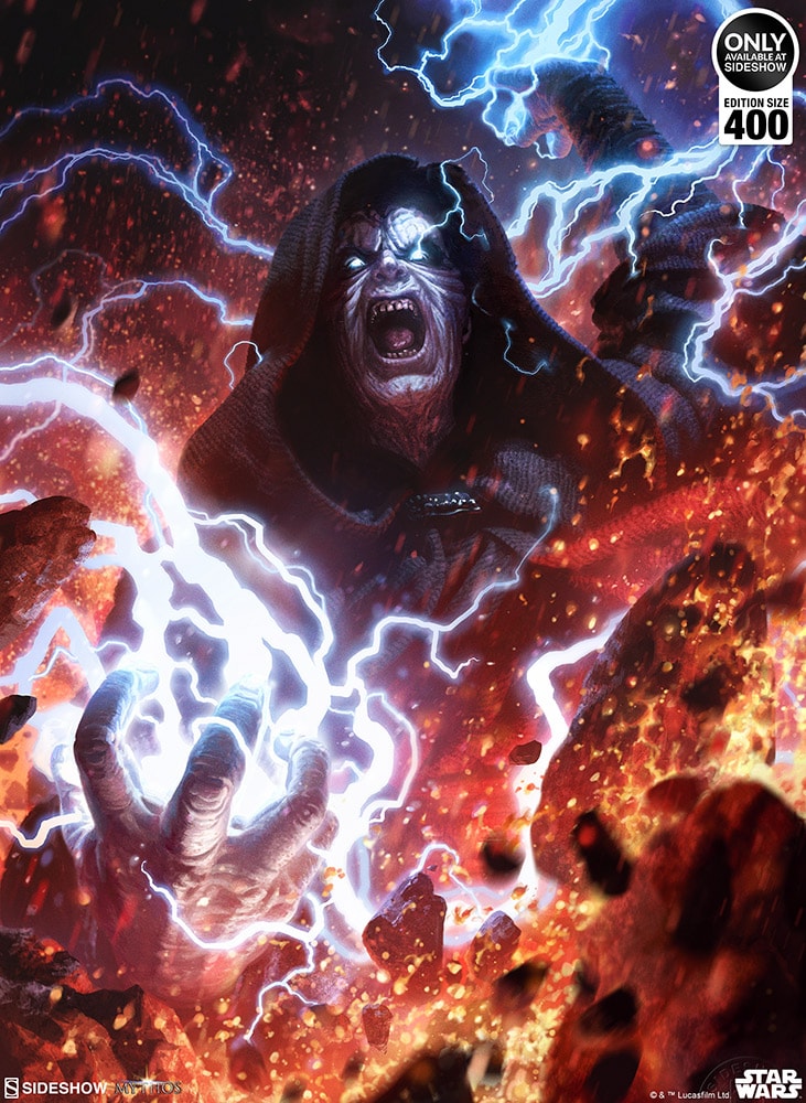 Star Wars Darth Sidious: Unlimited Power Art Print  Exclusive Edition View 5