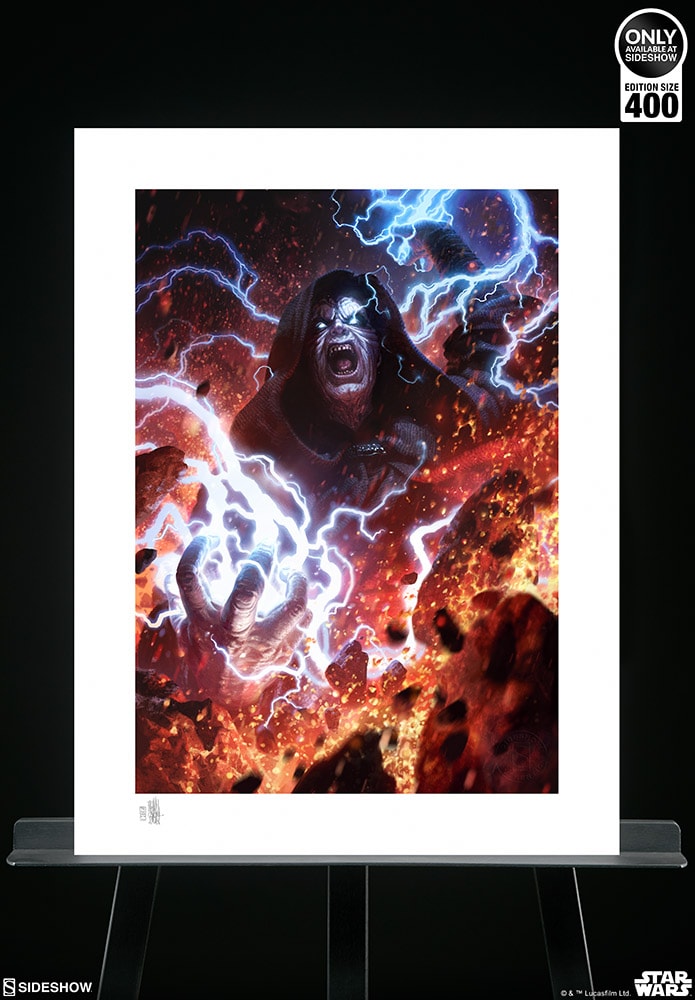 Star Wars Darth Sidious: Unlimited Power Fine Art Print by Fabian