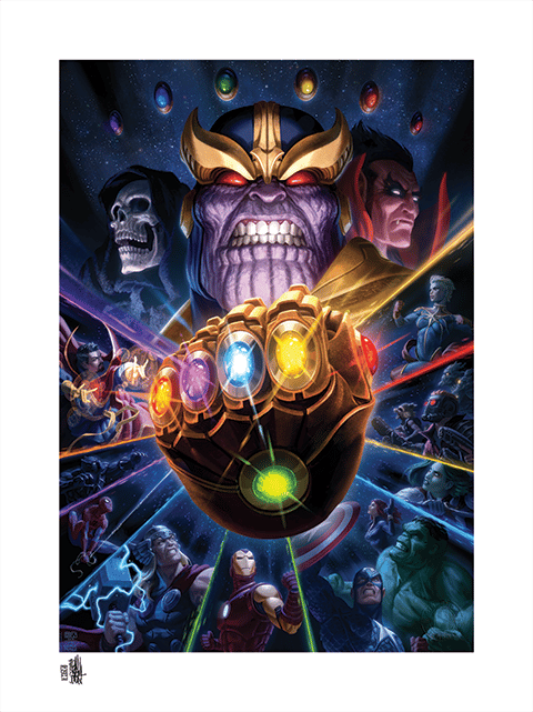 Marvel Thanos & Infinity Gauntlet Art Print  Exclusive Edition View 7