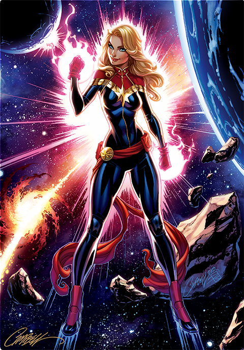 Captain Marvel HD Aluminum Metal Variant