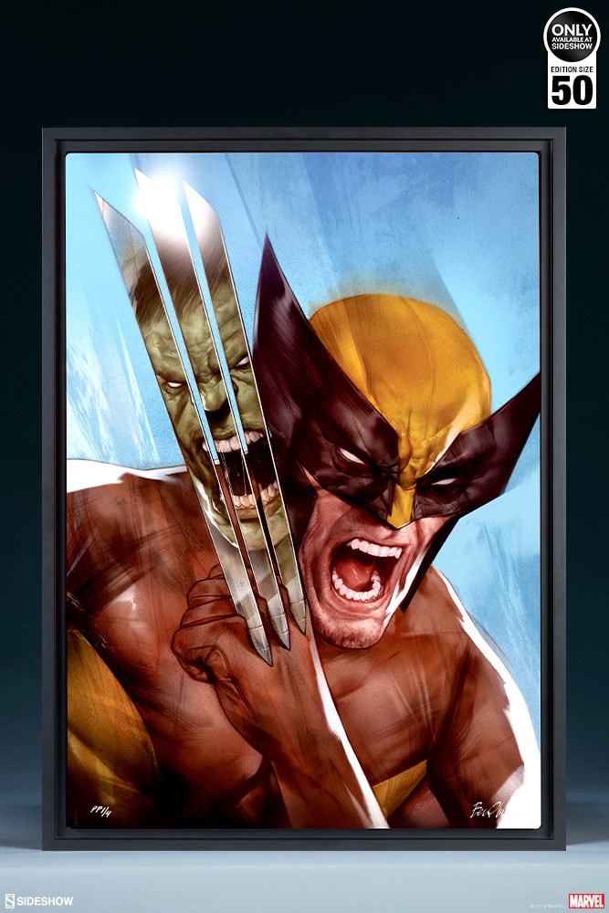 Marvel The Incredible Hulk vs Wolverine Art Print  Exclusive Edition View 2