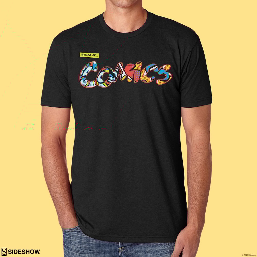 Raised by Comics T-shirt View 1