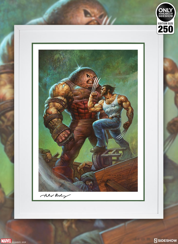 Marvel Juggernaut VS Wolverine Art Print  View 2