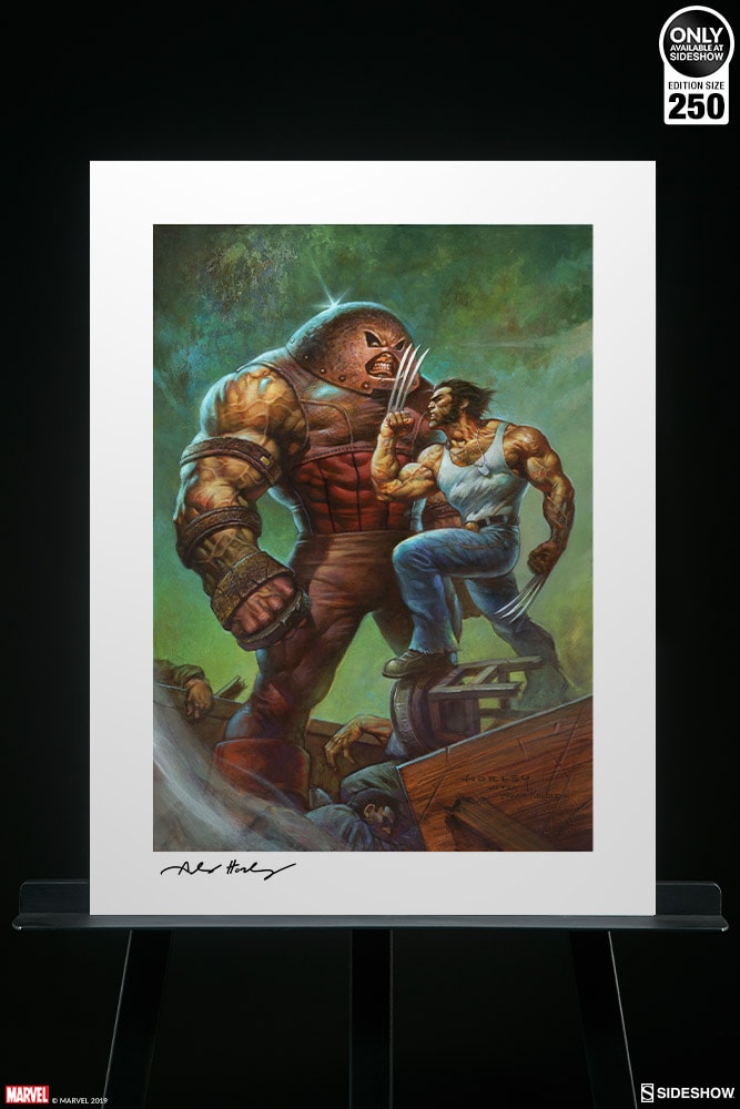 Marvel Juggernaut VS Wolverine Art Print  View 2