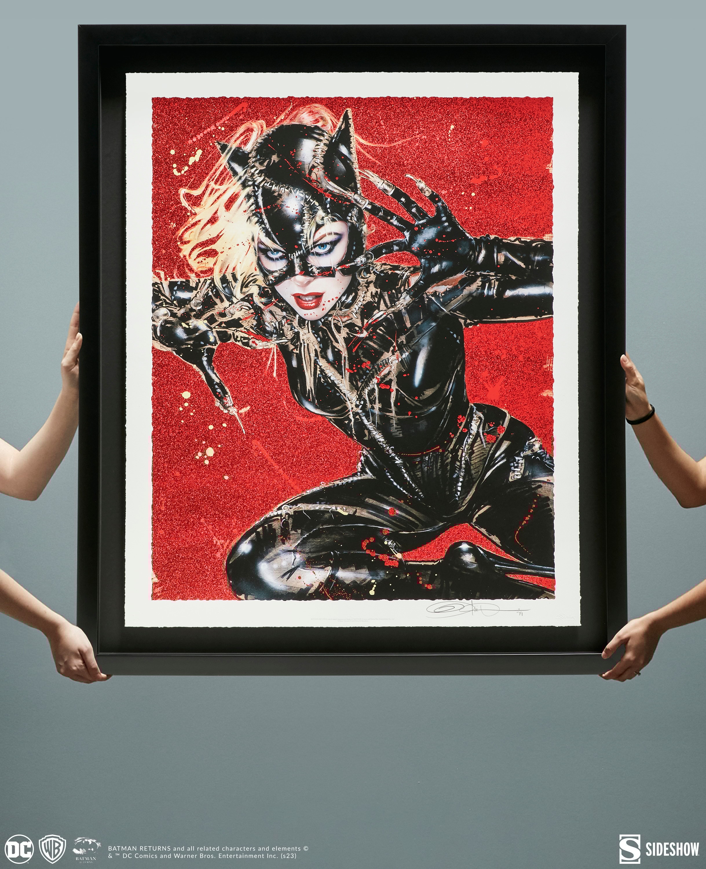 Wildcat XL Deluxe Diamond Dust Fine Art Print by Olivia De