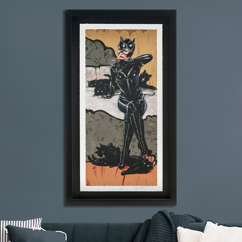 Clawsplay XL Deluxe Diamond Dust Fine Art Print by Olivia De