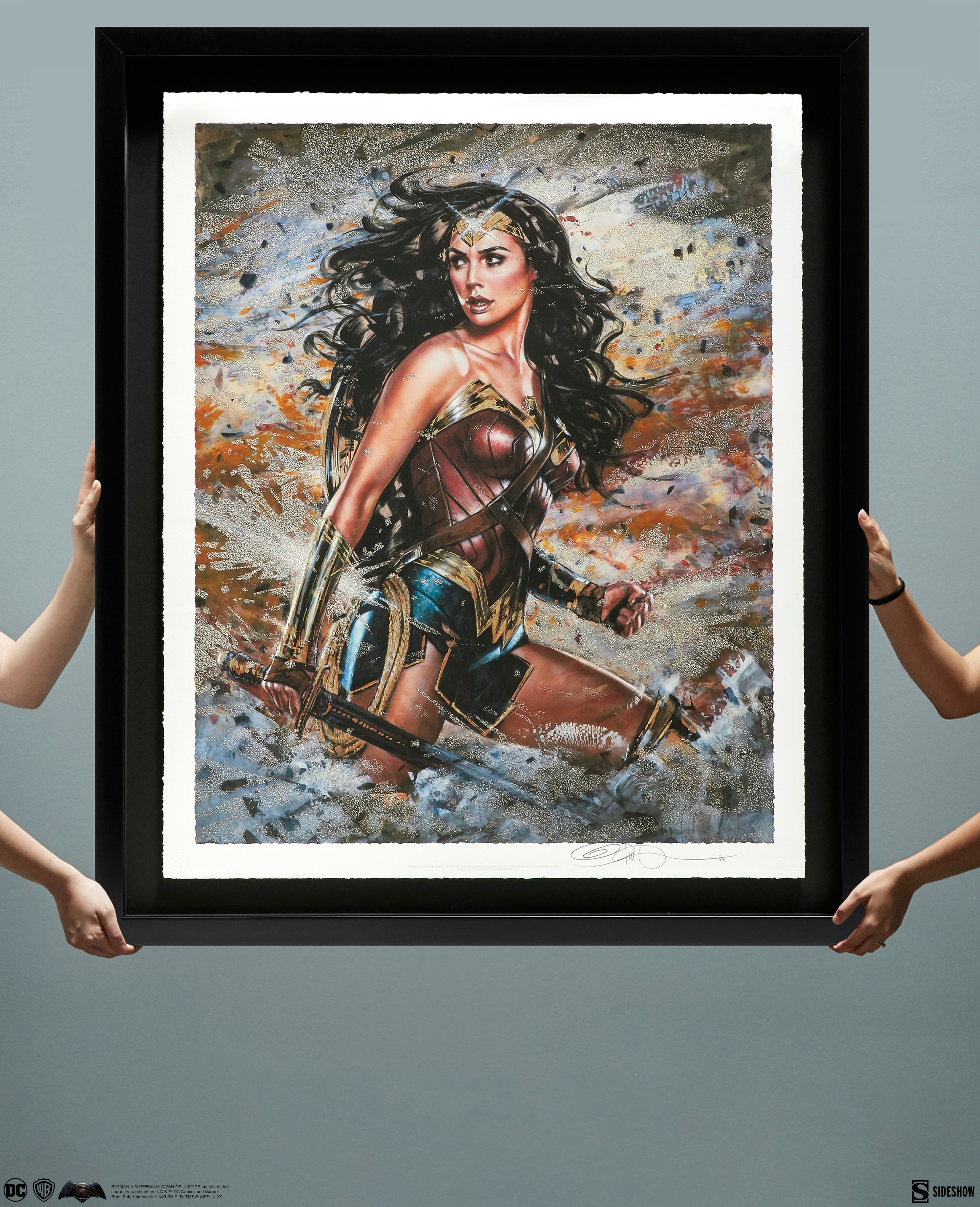 Wonder Woman: Amazon Warrior Deluxe Diamond Dust Fine Art Wonder Woman: Amazon Warrior Deluxe Diamond Dust Fine Art