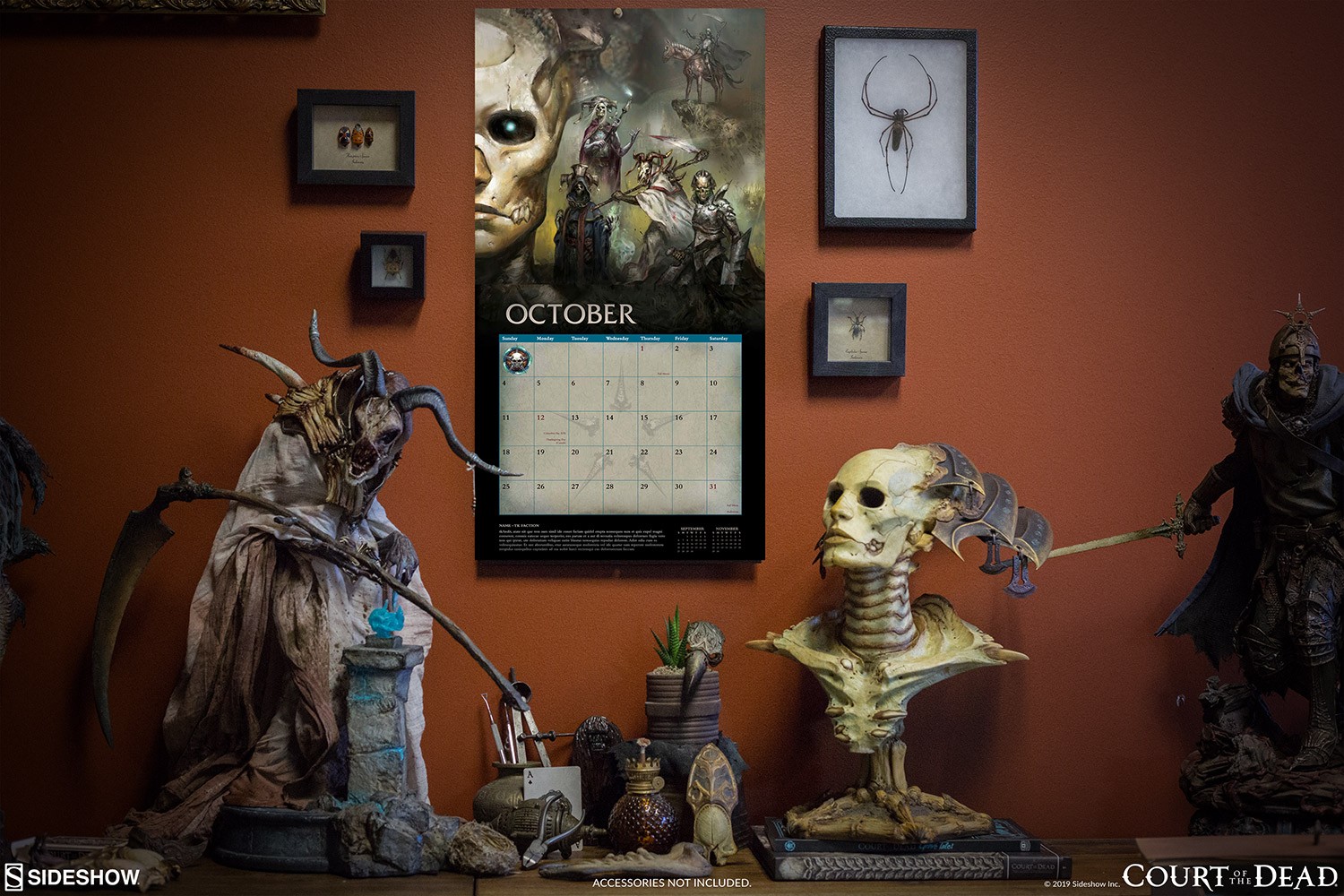 Court of the Dead 2020 Deluxe Wall Calendar- Prototype Shown