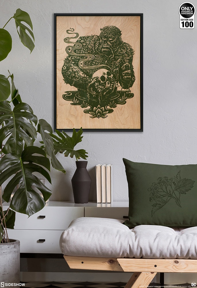 DC Comics Swamp Thing Print on Wood Variant Art Print  Exclusive Edition View 8