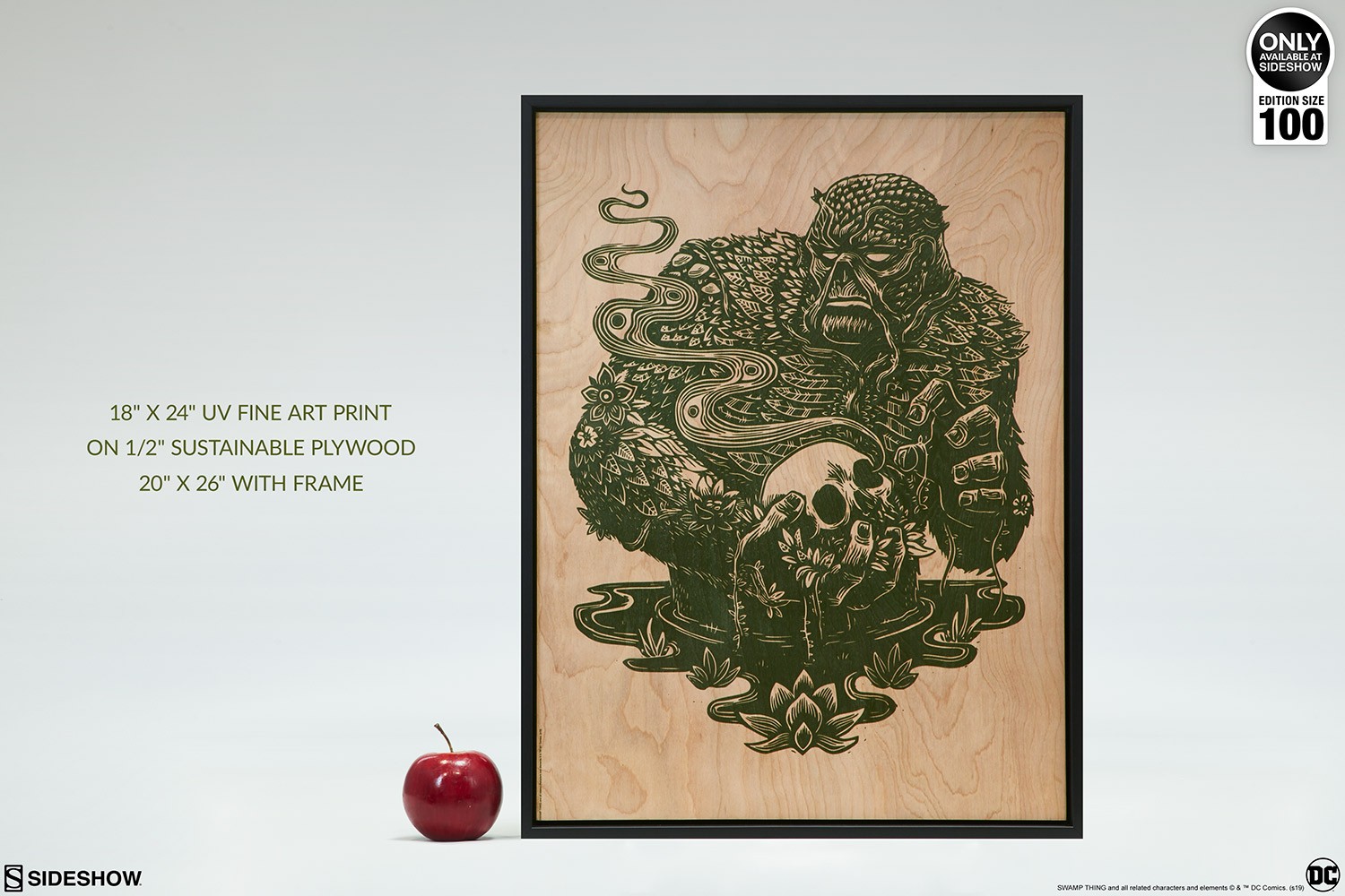 DC Comics Swamp Thing Print on Wood Variant Art Print  Exclusive Edition View 9