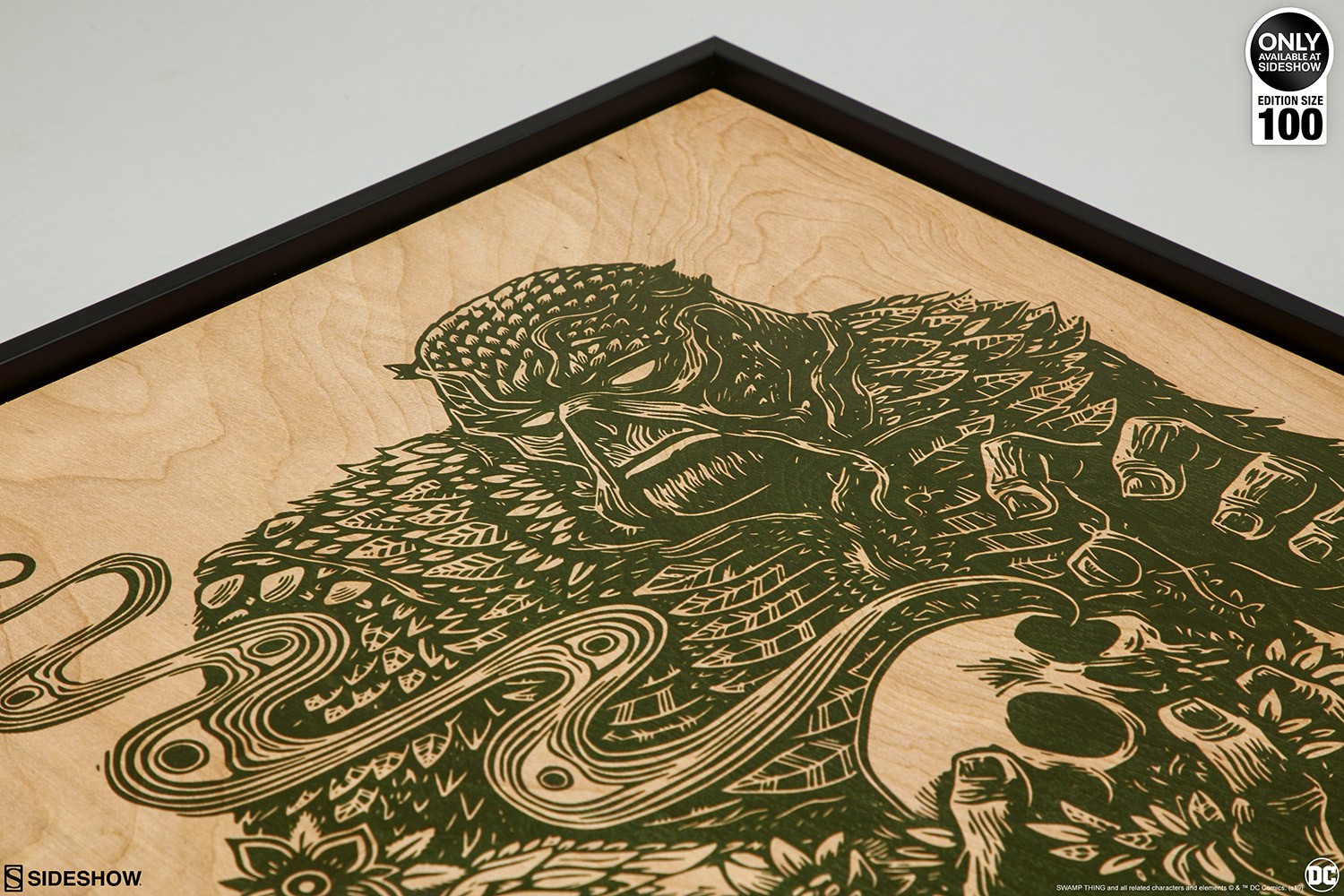 DC Comics Swamp Thing Print on Wood Variant Art Print  Exclusive Edition View 11