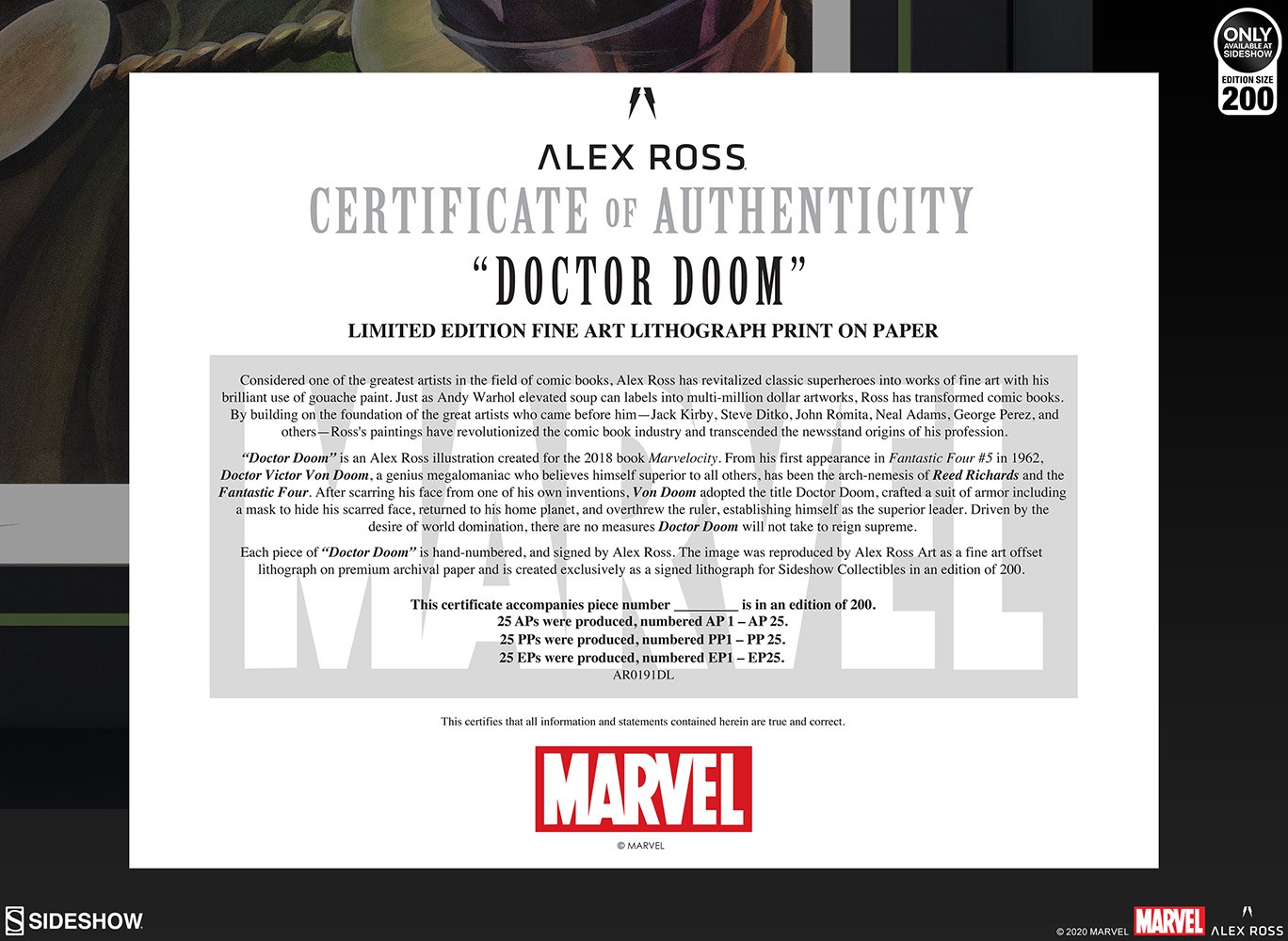 Marvel Doctor Doom Art Print  Exclusive Edition View 6