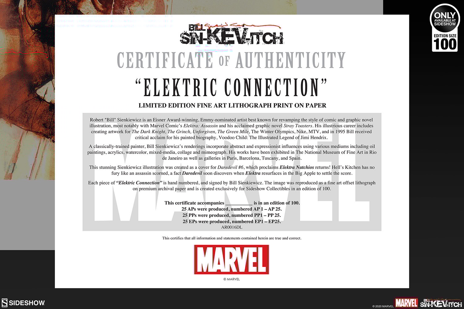 Marvel Elektric Connection Fine Art Lithograph by Bill