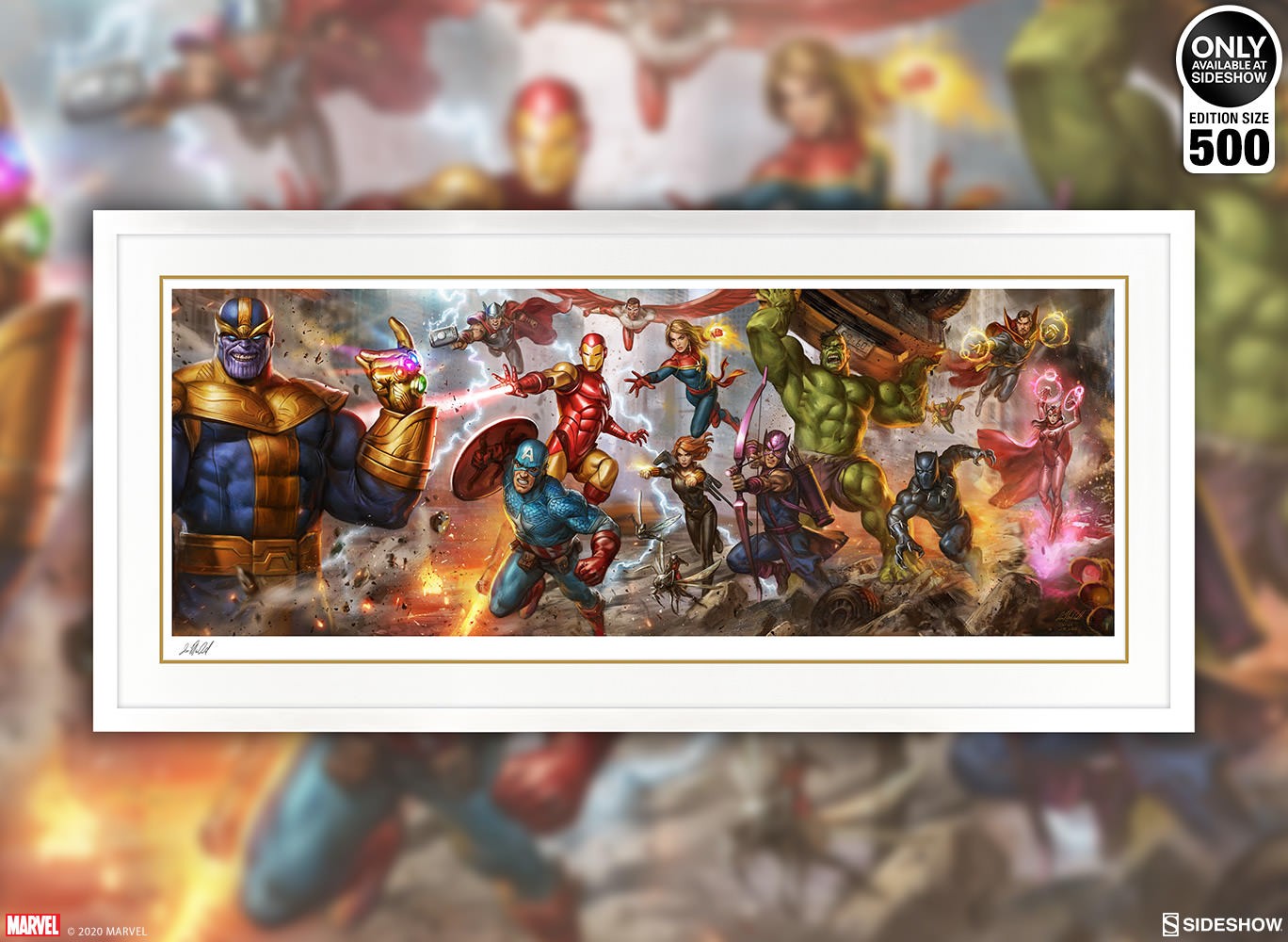 Marvel The Avengers: Earth's Mightiest Heroes Art Print  Exclusive Edition View 2