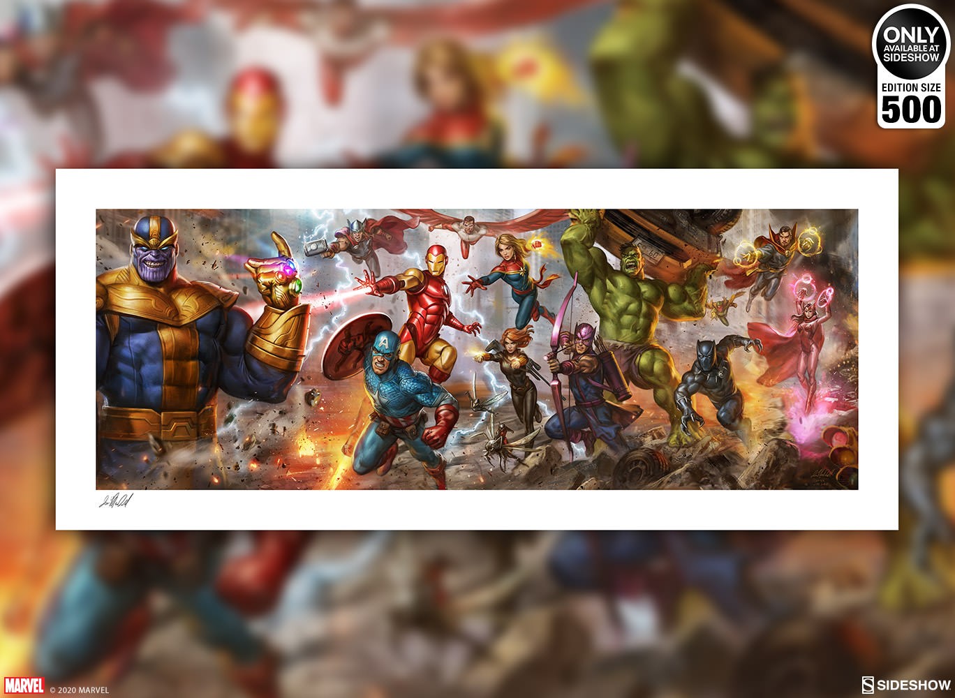 Marvel The Avengers: Earth's Mightiest Heroes Art Print  Exclusive Edition View 2