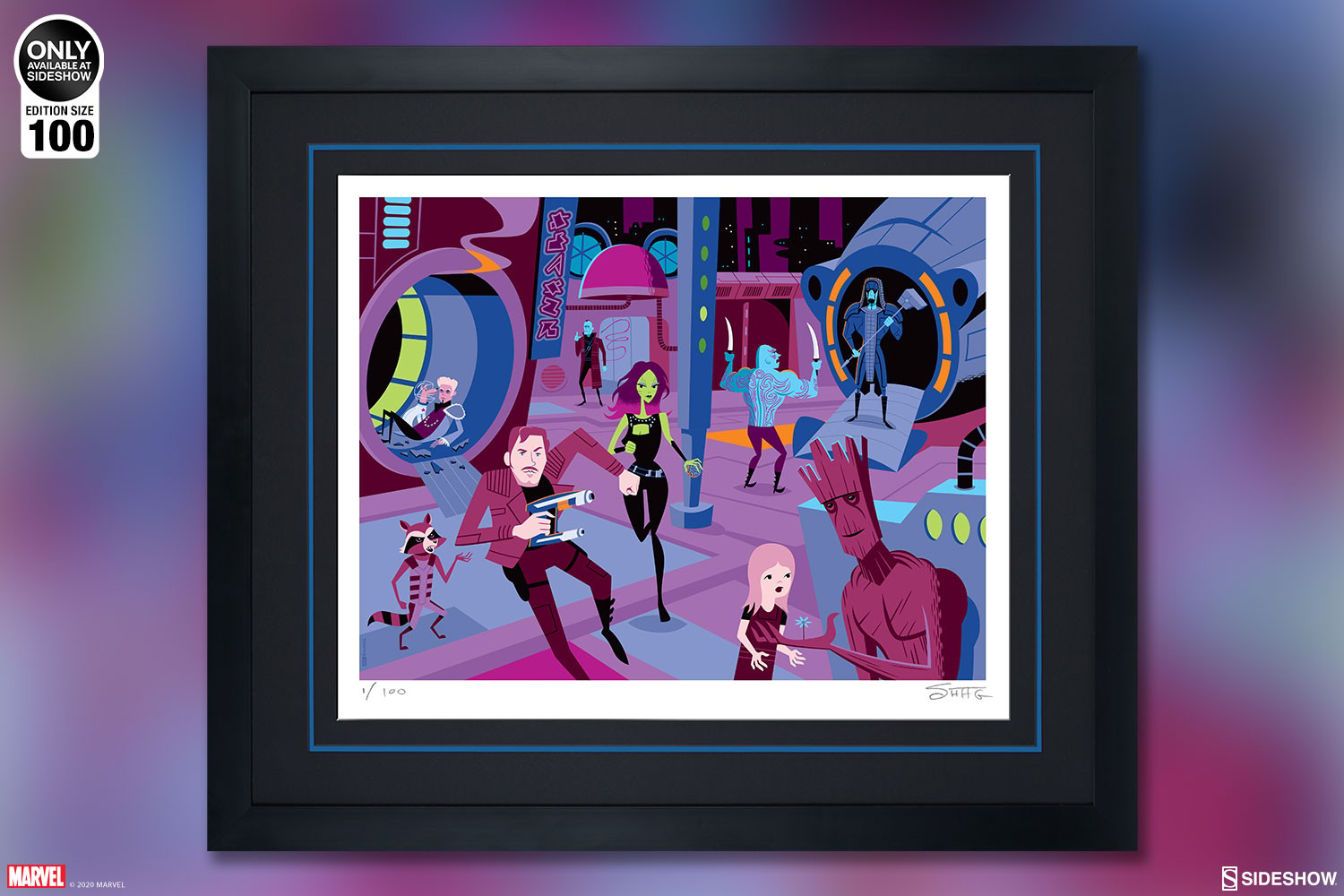 Marvel Downtown Knowhere Art Print  Exclusive Edition View 2