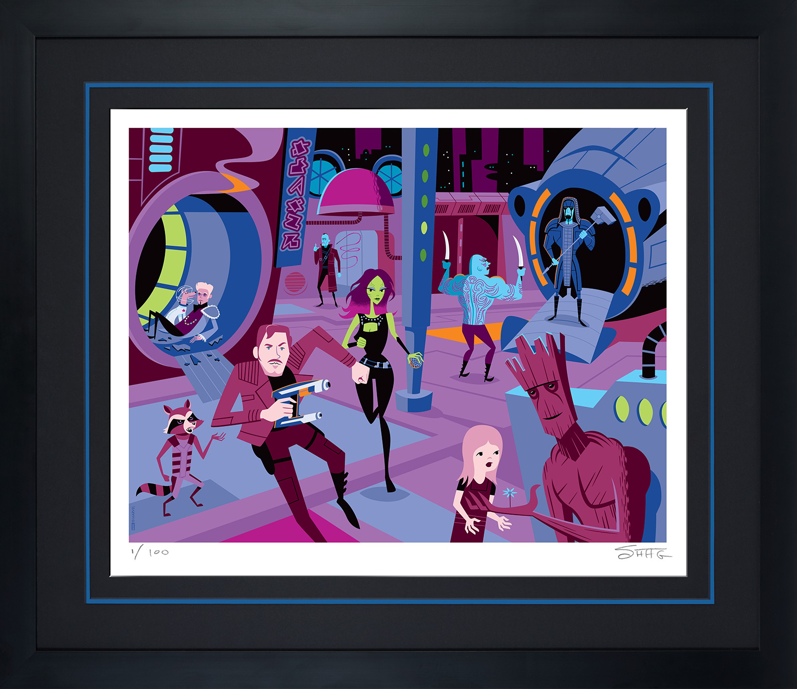 Marvel Downtown Knowhere Art Print  Exclusive Edition View 6