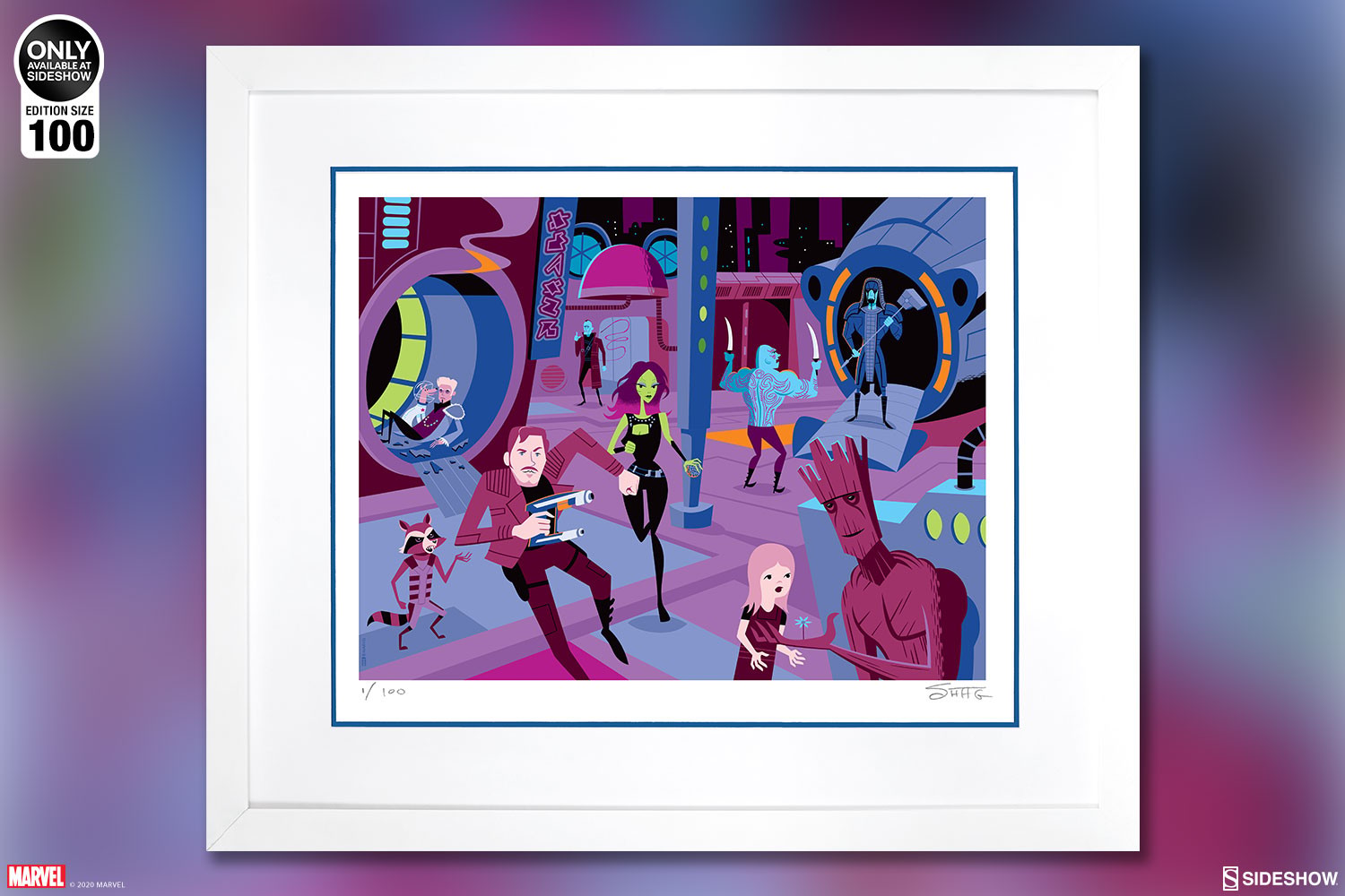 Marvel Downtown Knowhere Art Print  Exclusive Edition View 2