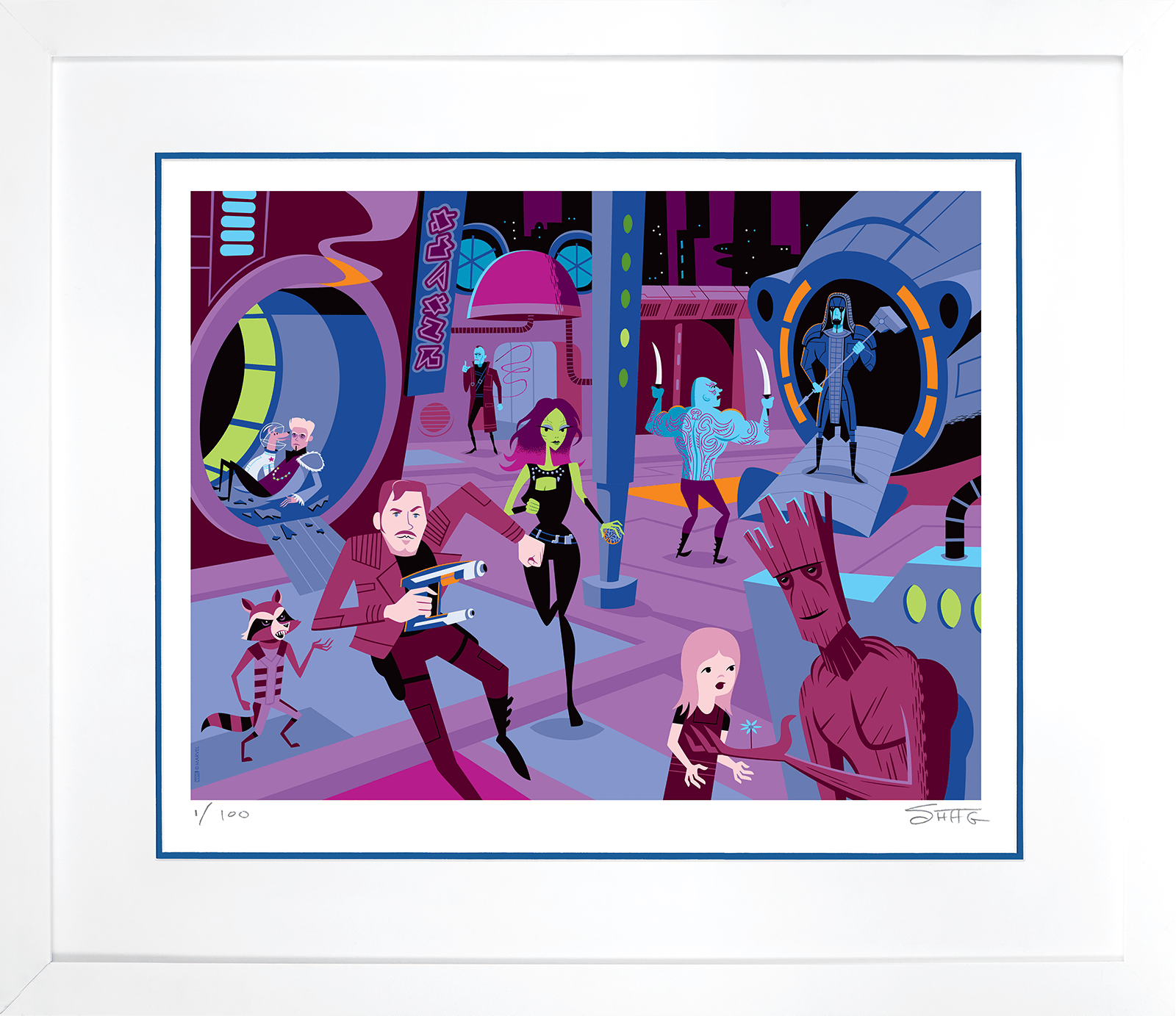 Marvel Downtown Knowhere Art Print  Exclusive Edition View 6