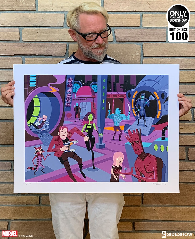 Marvel Downtown Knowhere Art Print  Exclusive Edition View 5