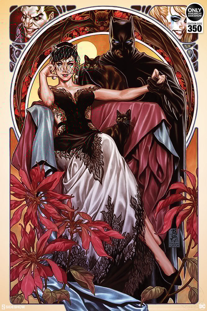 Batman Catwoman Print by Mark Brooks Sideshow Collectibles