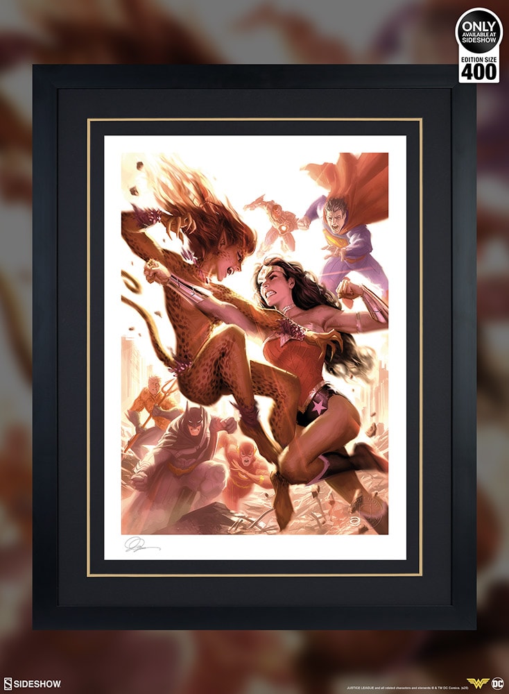 DC Comics Justice League: Wonder Woman vs Cheetah Art Print  Exclusive Edition View 2