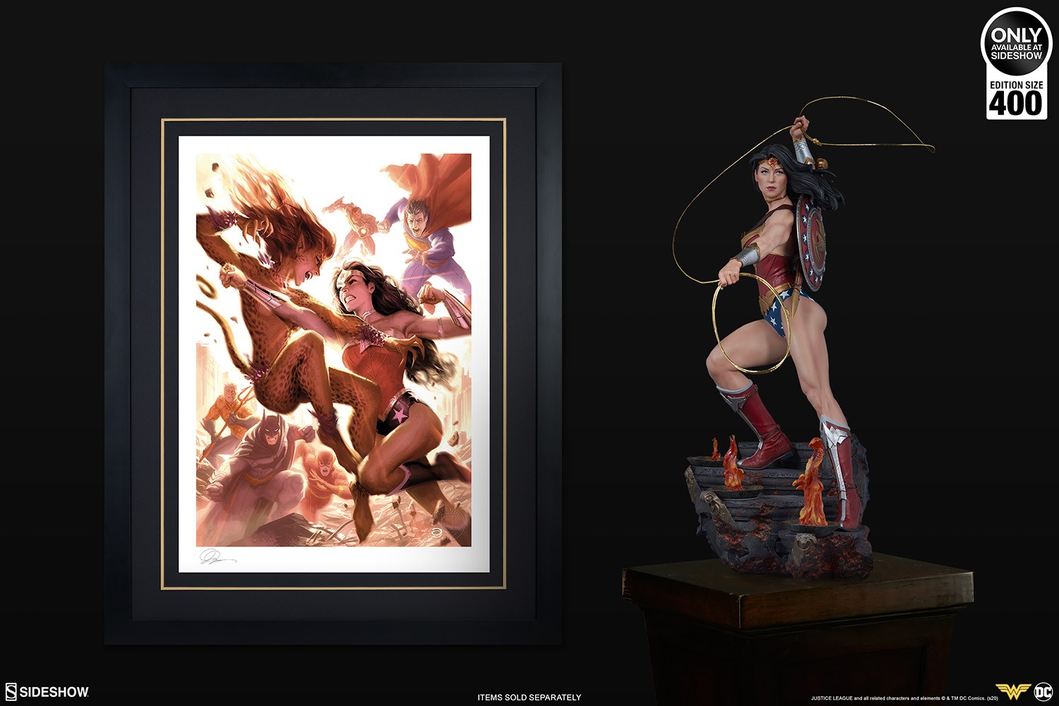 DC Comics Justice League: Wonder Woman vs Cheetah Art Print  Exclusive Edition View 3