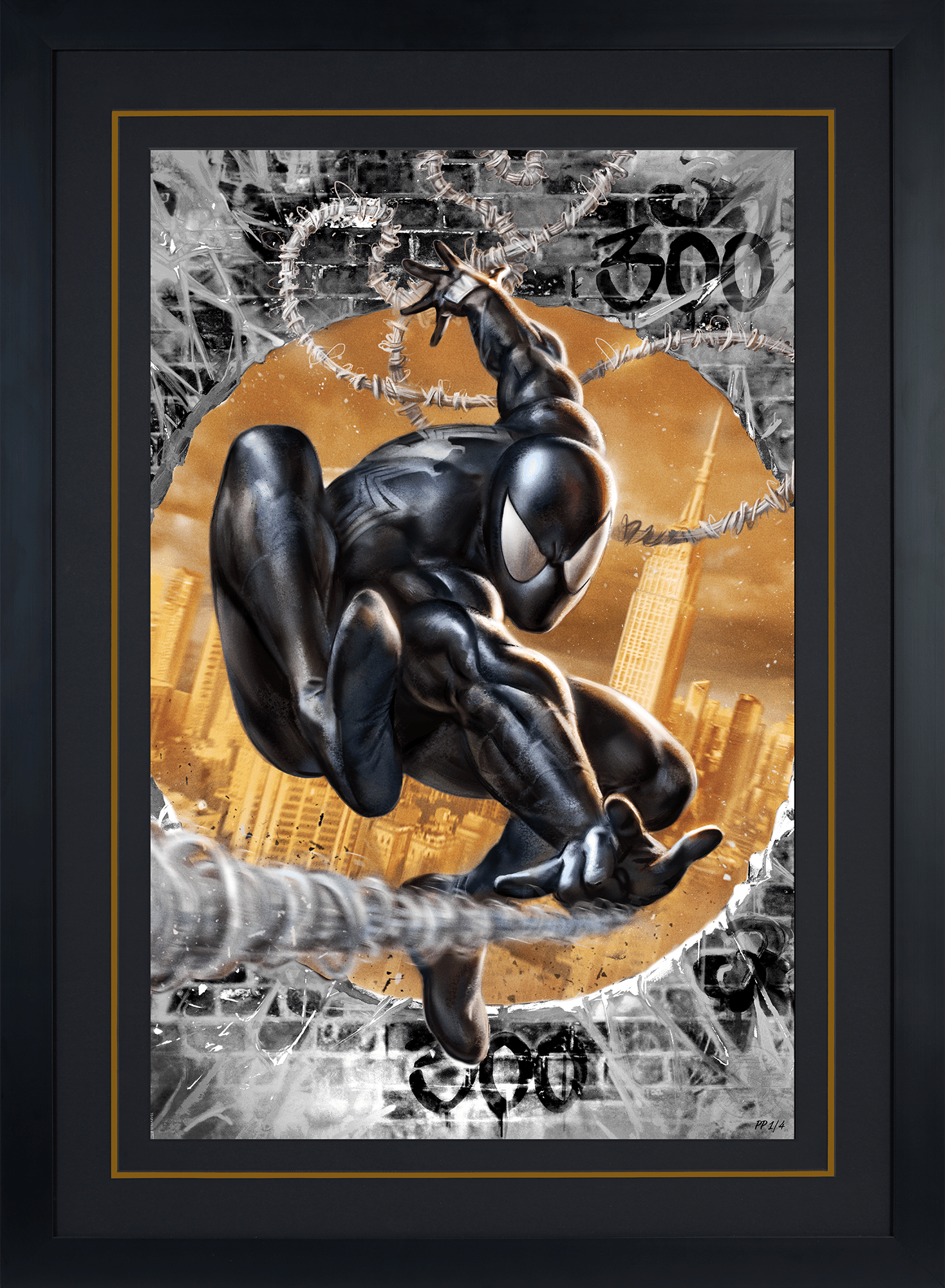 Marvel The Amazing Spider-Man #300 Tribute (Black High-Gloss Variant) Art Print  Exclusive Edition View 7