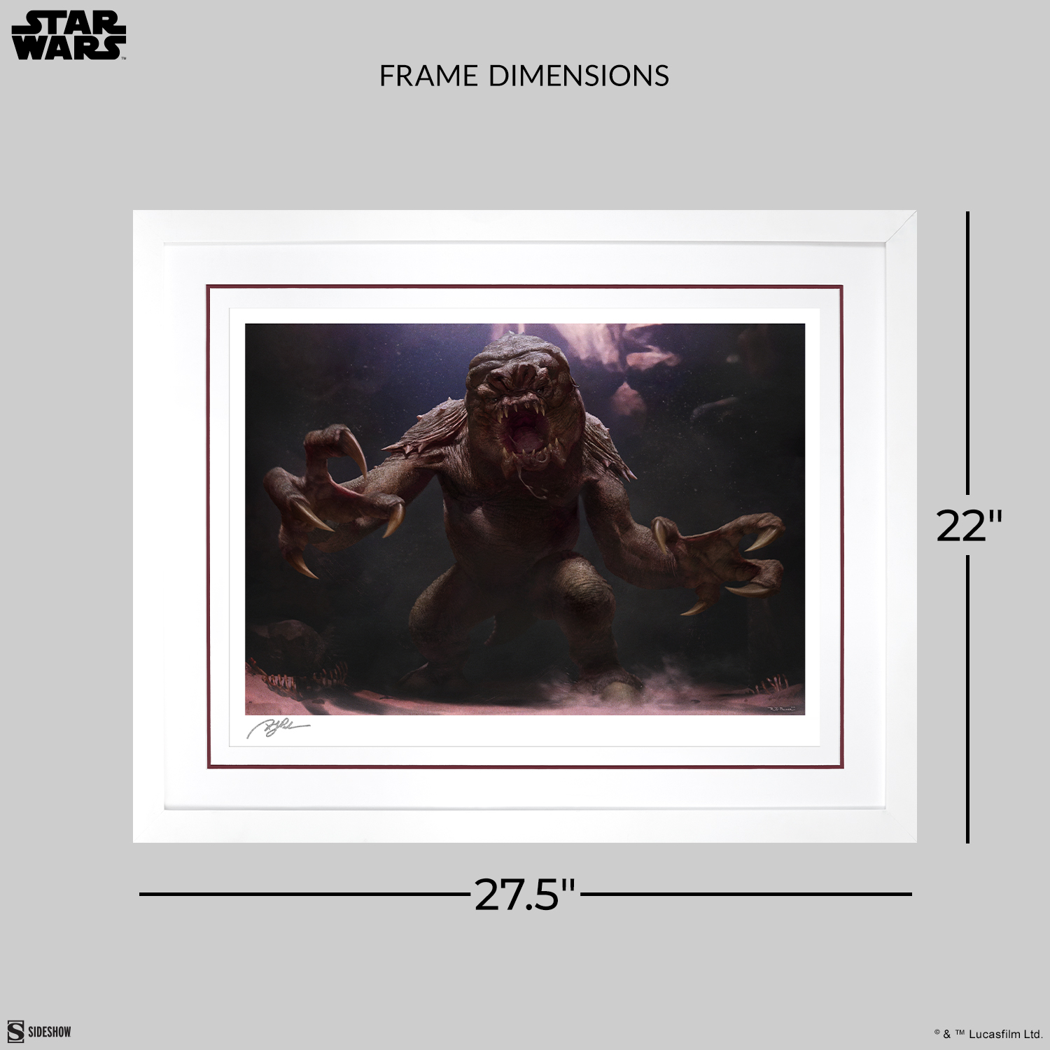 Star Wars The Rancor Art Print  Exclusive Edition View 2